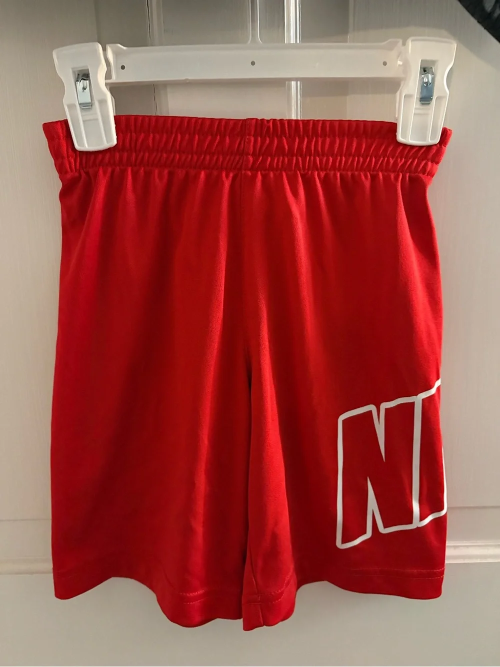 Nike Black Short Sleeve Tee with Red Swoosh Accent